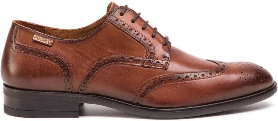 Pikolinos Elegante Veterschoen voor Formele Gelegenheden Brown Heren