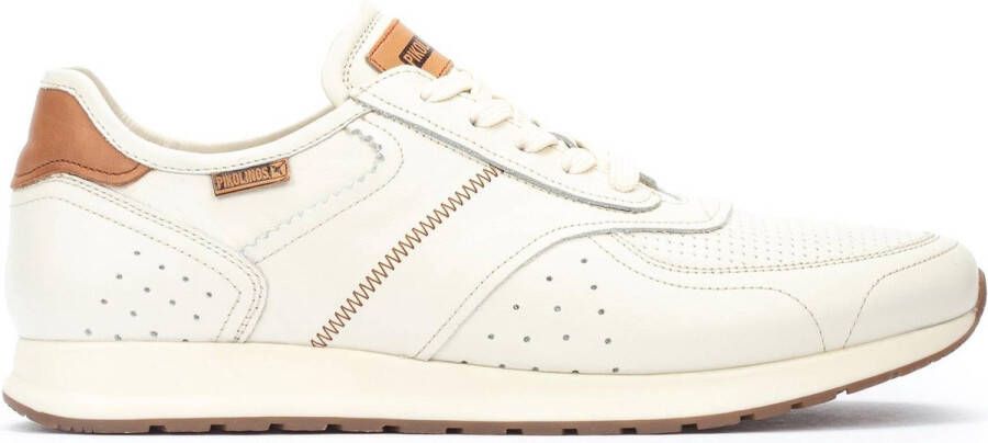 Pikolinos Elegante leren sneakers Off White Heren