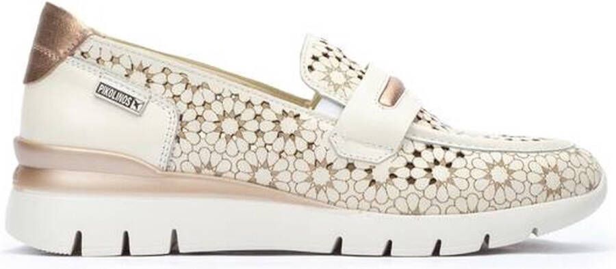 Pikolinos Beige Casual Leren Dames Loafers Beige Dames