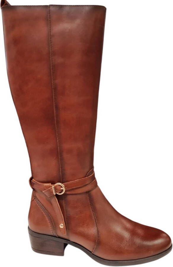 Pikolinos Cognac Leren Dames Laarzen Cogna