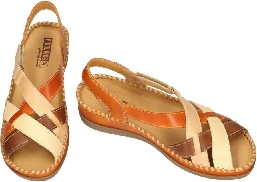 Pikolinos -Dames oranje sandalen