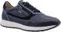 Pikolinos Blauwe Leren Sneaker Lichtgewicht Zool Blue Heren - Thumbnail 1
