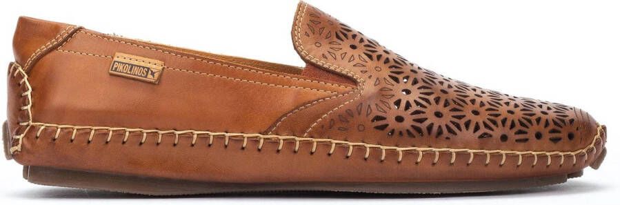 Pikolinos Geperforeerde zomerloafer Bruin