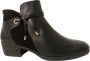 Pikolinos Dames Casual Zwarte Leren Enkellaars Black Dames - Thumbnail 1