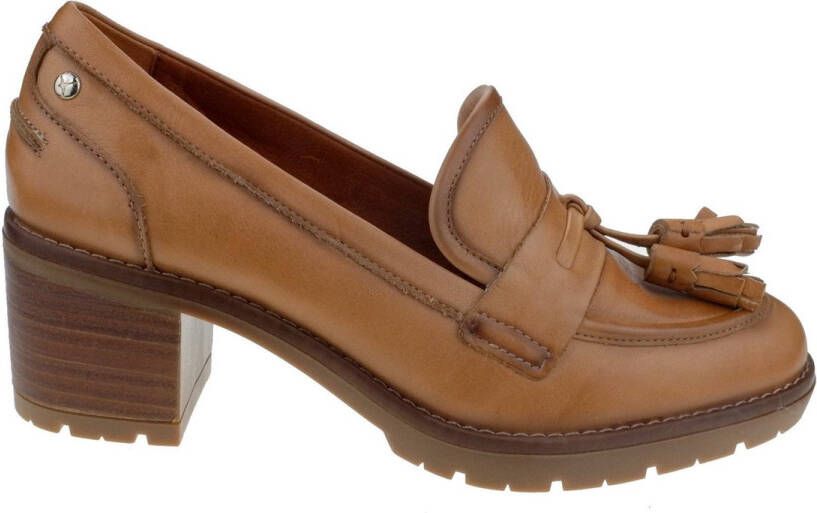 Pikolinos Comfortabele hakken loafers voor vrouwen Brown Dames