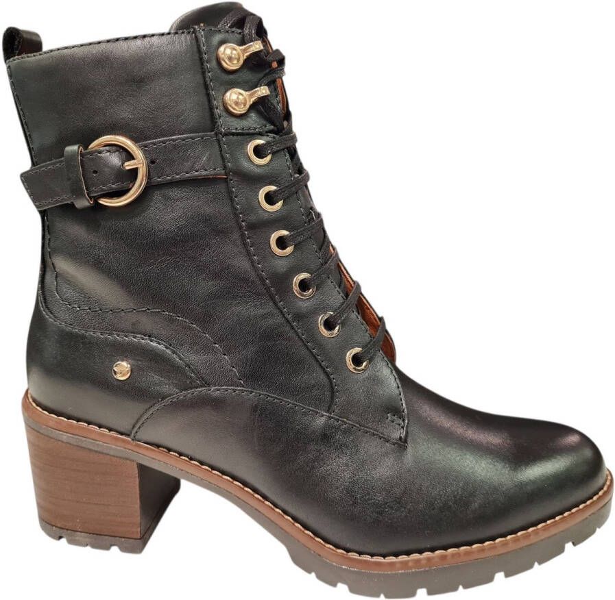 Pikolinos LLANES W7H VeterlaarzenHoge sneakersDames veterschoenenHalf-hoge schoenen Zwart