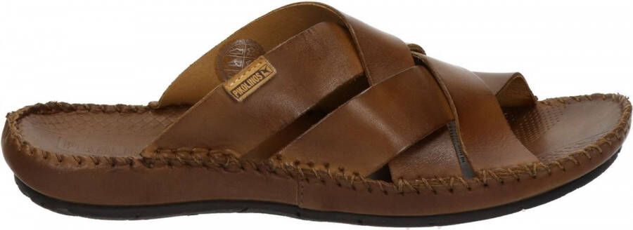 Pikolinos Mannen Slippers Kleur Cognac