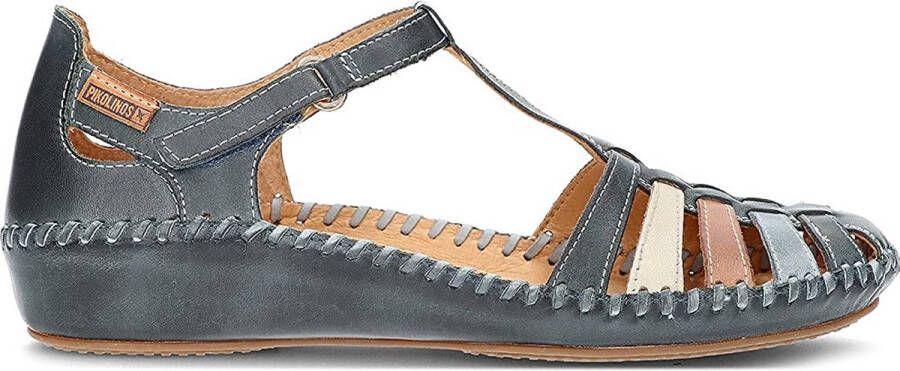 Pikolinos P. Vallarta 655-0843C1 dames sandaal blauw - Schoenen.nl