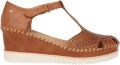 Pikolinos Bruine dames sleehak sandalen voor de zomer - Bruin