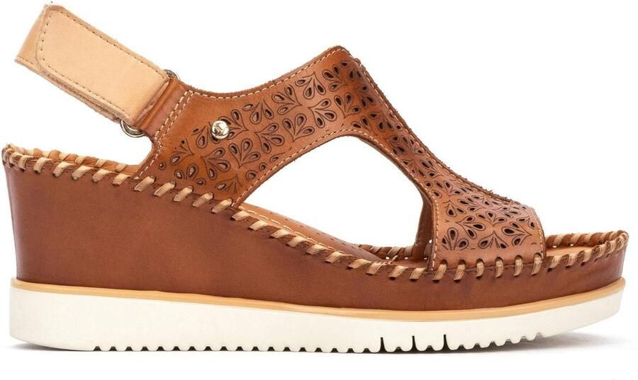 Pikolinos Bruine Aguadulce leren sandalen