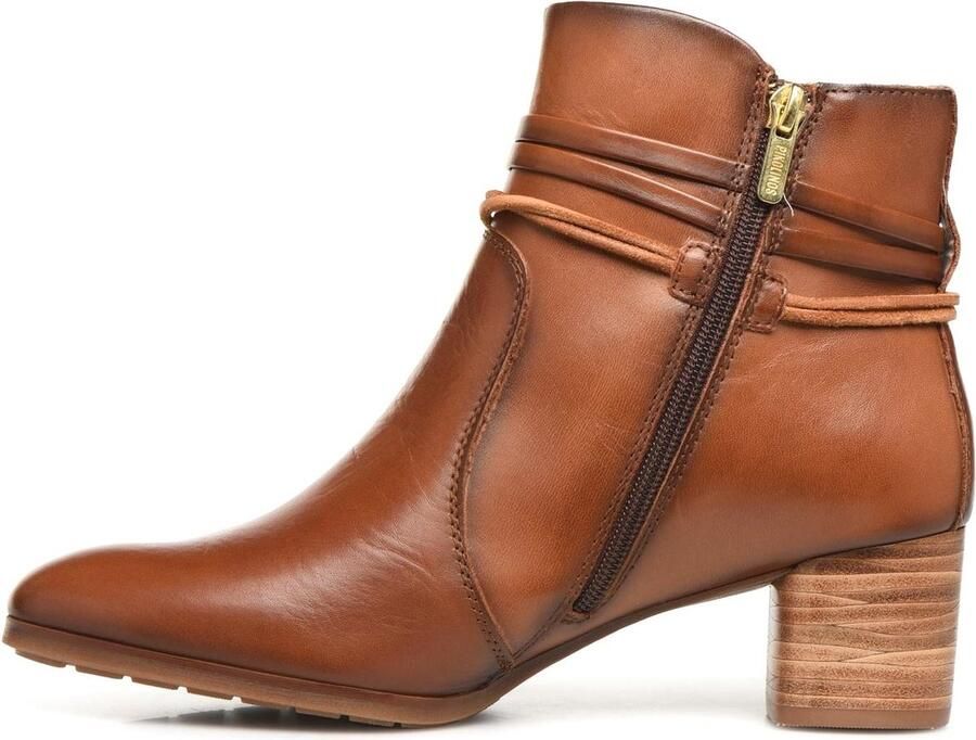 Pikolinos -Dames cognac caramel enkellaarzen - Foto 6