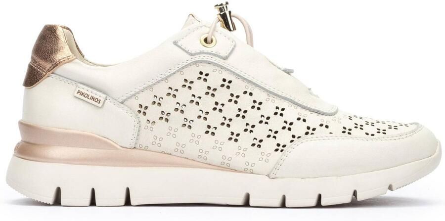 Pikolinos Cantabria off-white leren sportschoenen