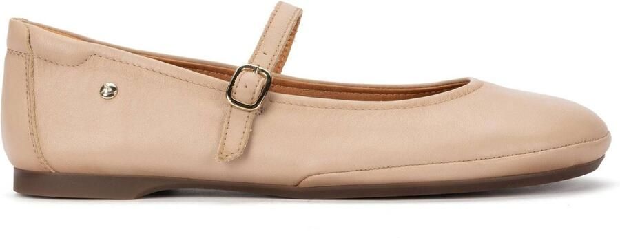 Pikolinos Carmona beige leren ballerina pumps