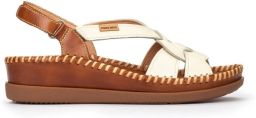 Pikolinos Sandaal Cadaques W8K 1839 Nata Wit Bruin Combi