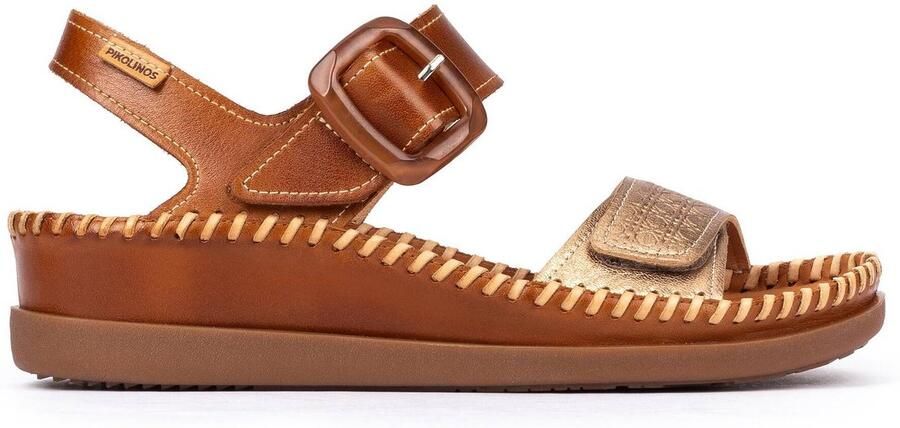 Pikolinos Sandaal Cadaques W8K 0555 Brandy Bruin Brons Combi