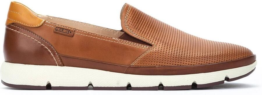 Pikolinos Comfortabele leren heren loafers bruin
