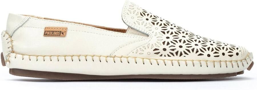 Pikolinos Geperforeerde zomerloafer Off White