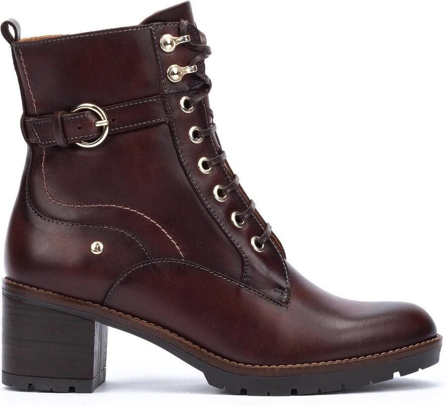 Pikolinos Llanes leren veterboots bruin
