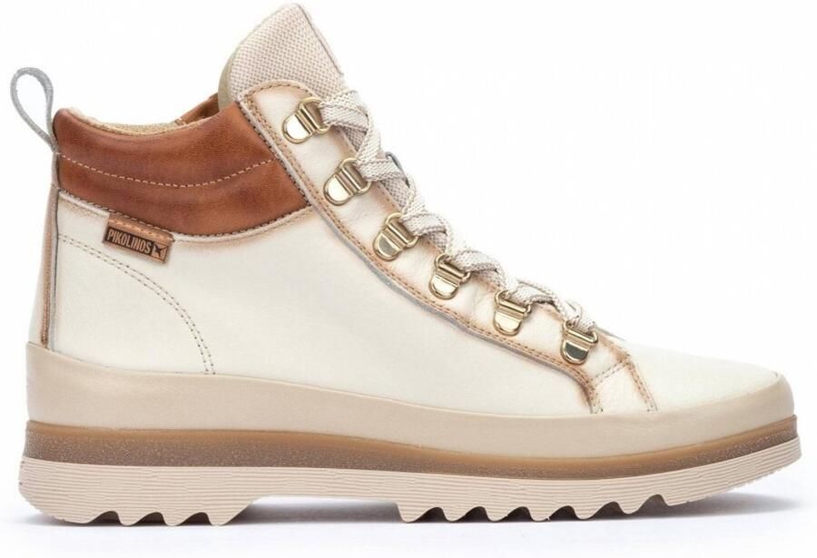 Pikolinos Dames Casual Kameelkleurige Leren Enkellaars Brown Dames