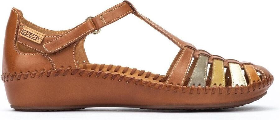 Pikolinos Bruine damessandaal Vallarta stijl