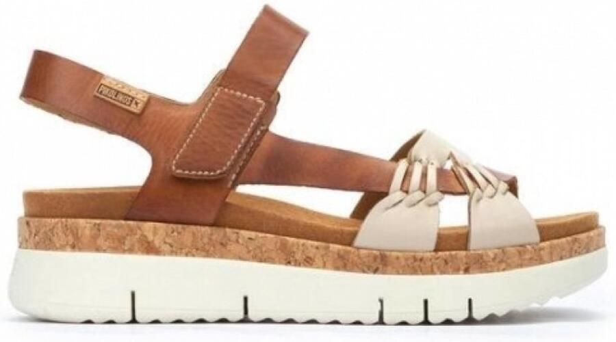 Pikolinos Palma bruin lederen sandalen -Gewicht wig - Foto 2