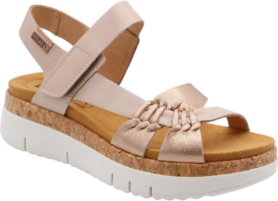 Pikolinos Stijlvolle Platte Sandalen voor Vrouwen Beige Dames