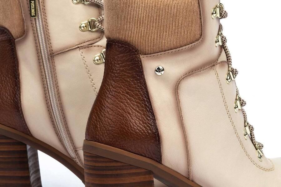 Pikolinos Stijlvolle leren enkellaarzen voor dames White Dames - Foto 4