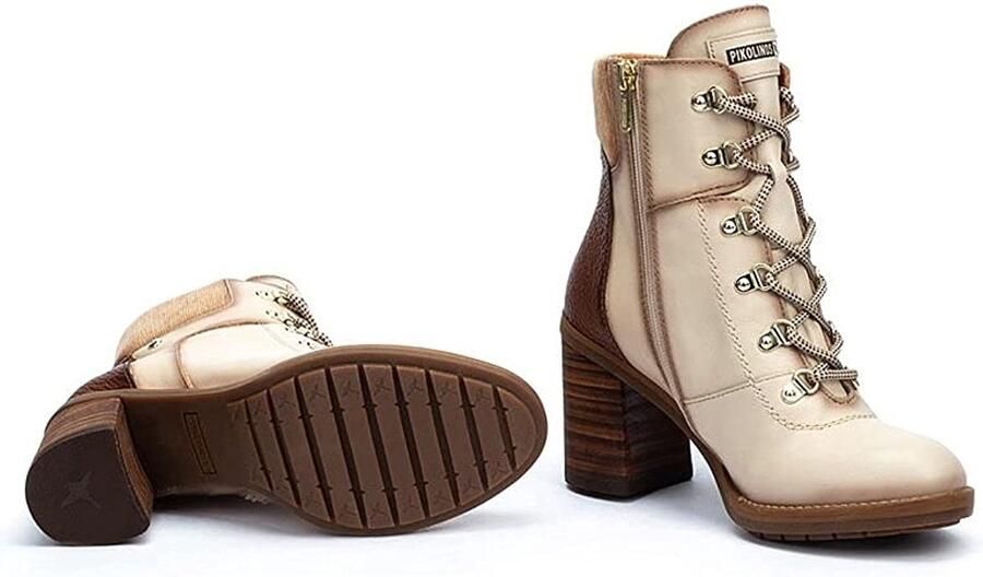 Pikolinos Stijlvolle leren enkellaarzen voor dames White Dames - Foto 5