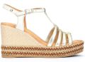 Pikolinos Sandalen met sleehak Ronda - Goud