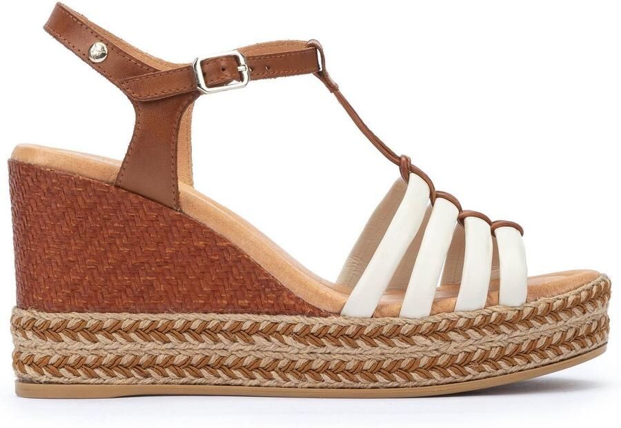 Pikolinos Bruine sleehak sandalen voor vrouwen