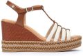 Pikolinos Bruine sleehak sandalen voor vrouwen - Wit