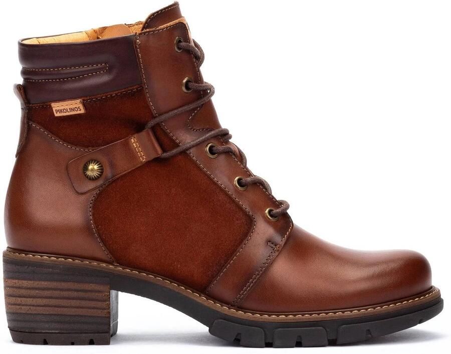 Pikolinos Bruine Enkellaars voor Dames San Sebastia