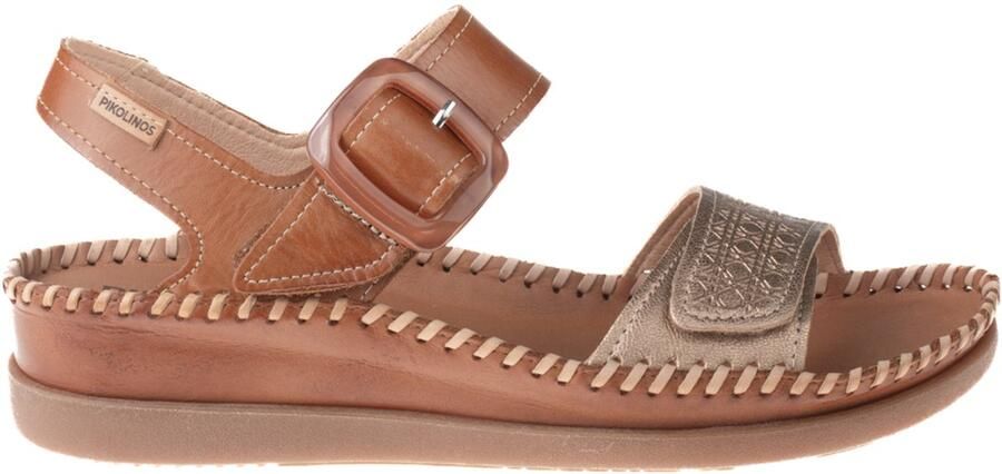 Pikolinos Sandaal Cadaques W8K 0555 Brandy Bruin Brons Combi