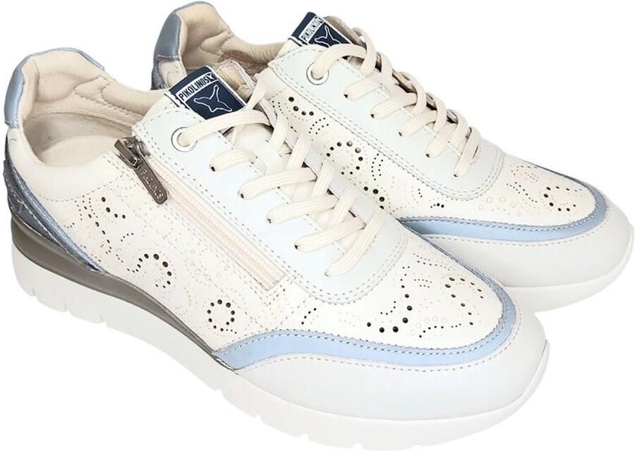 Pikolinos Sneaker Cantabria W4R-6622 Nata-Espum Wit Blauw