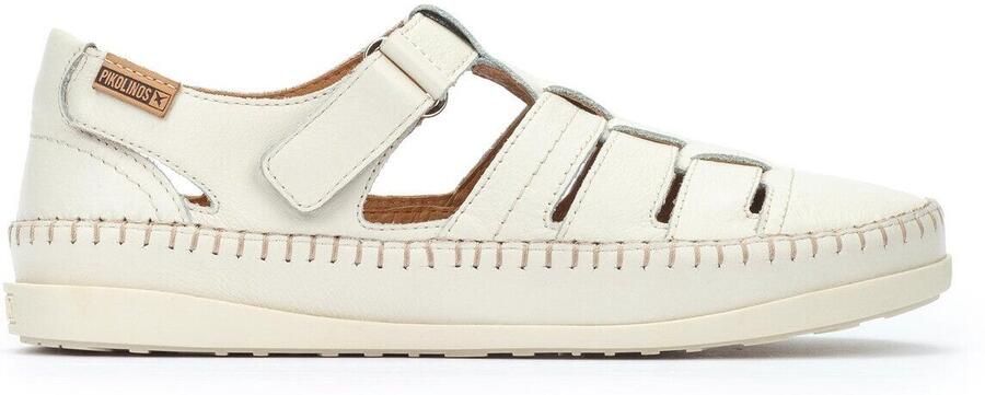 Pikolinos Off White Dames Sandaal met Klittenbandsluiting