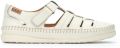 Pikolinos Off White Dames Sandaal met Klittenbandsluiting - Wit