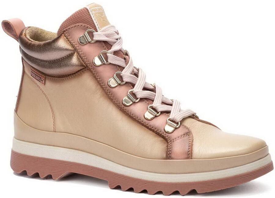 Pikolinos Veterboot Vigo W3W-8564 Marfil Offwhite Roze
