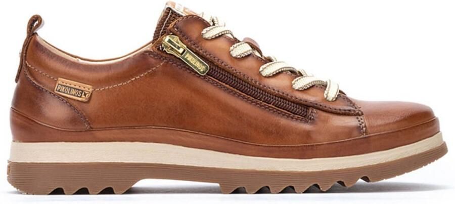 Pikolinos Dames Casual Kameelkleurige Leren Enkellaars Brown Dames - Foto 4