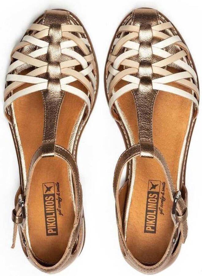 Pikolinos TALAVERA W3D Champagne dames sandaal goud