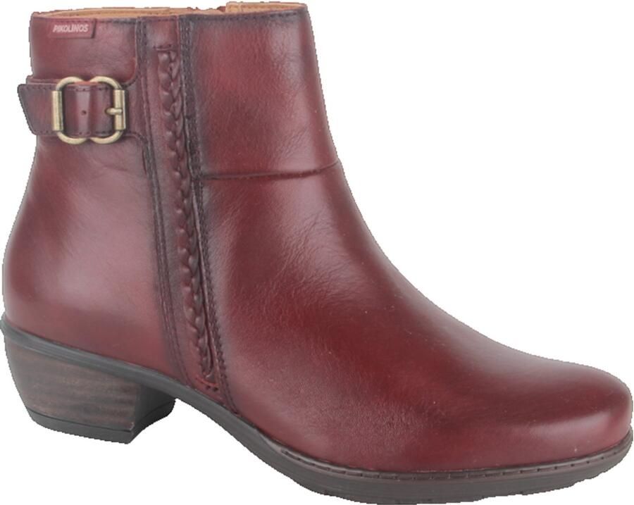 Pikolinos W7P-8501 ARCILLA dames enkellaarzen gekleed rood