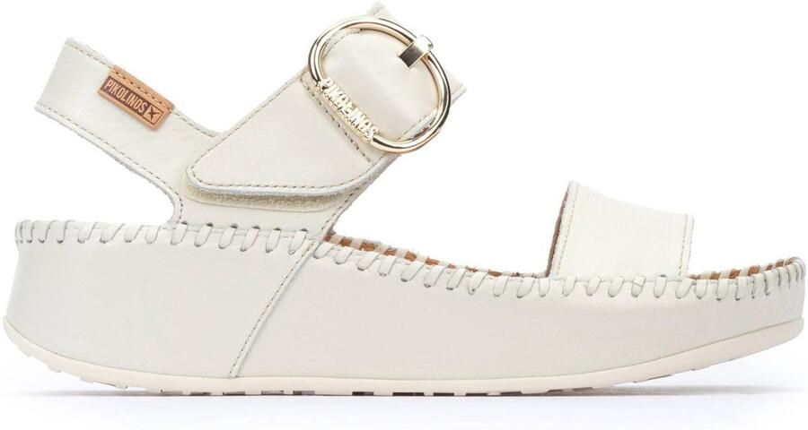 Pikolinos Lichtgewicht witte leren sandalen voor vrouwen