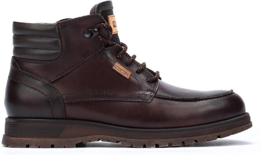 Pikolinos Stijlvolle Leren Enkellaars Bruin