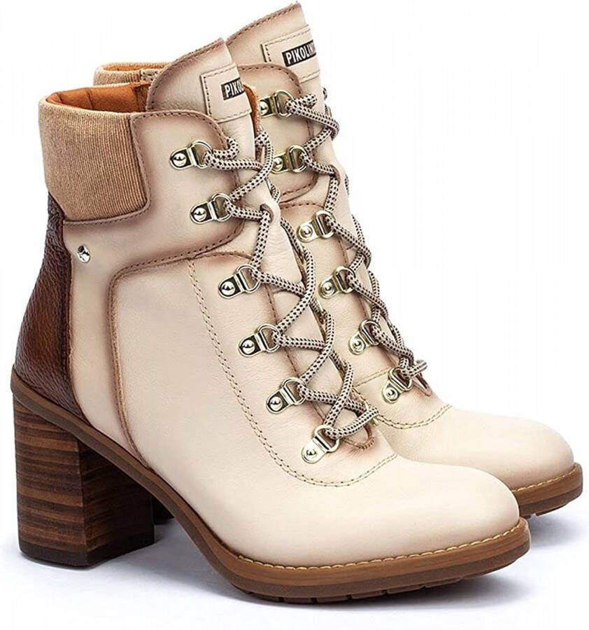 Pikolinos Stijlvolle leren enkellaarzen voor dames White Dames - Foto 6