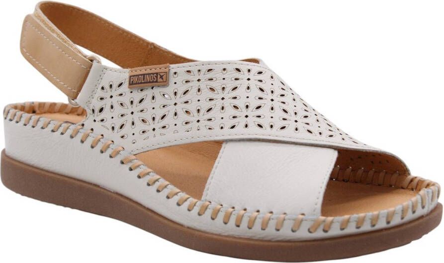 Pikolinos Sandaal Cadaques W8K-0848 Nata Wit Bruin