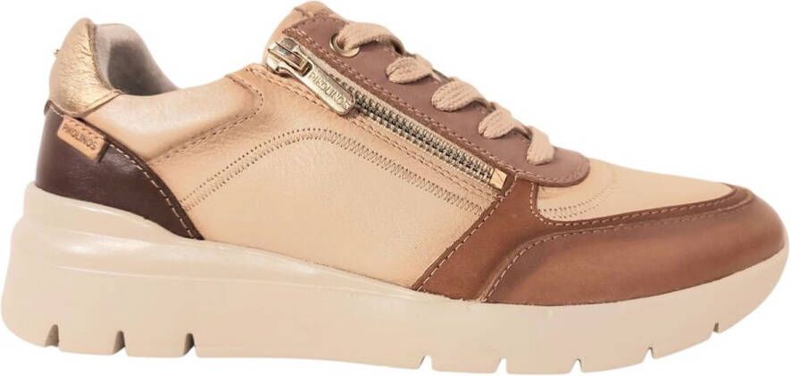 Pikolinos Sneaker Cantabria W4R-6524CP Marfil Bruin Roze Combi