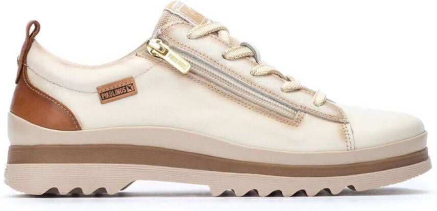 Pikolinos Premium Leren Off White Dames Sneaker