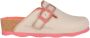 Pikolinos Witte Roze Dames Klomp van Leer - Thumbnail 1