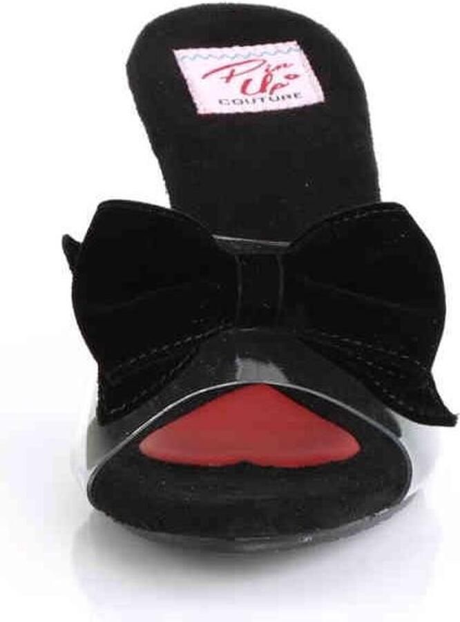 Pin Up Couture Muiltjes met hak 40 Shoes BELLE 301BOW Zwart Transparant - Foto 2
