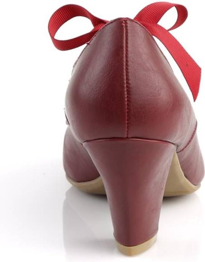 Pin Up Couture Pumps 42 Shoes WIGGLE 32 Bordeaux rood - Foto 2