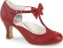 Pin Up Couture FLAPPER-11 Pumps 41 shoes Rood - Thumbnail 1